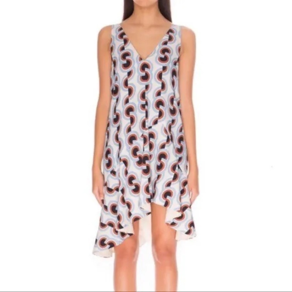 C/MEO Collective Empire State Mini Dress with asymmetrical cut -Small